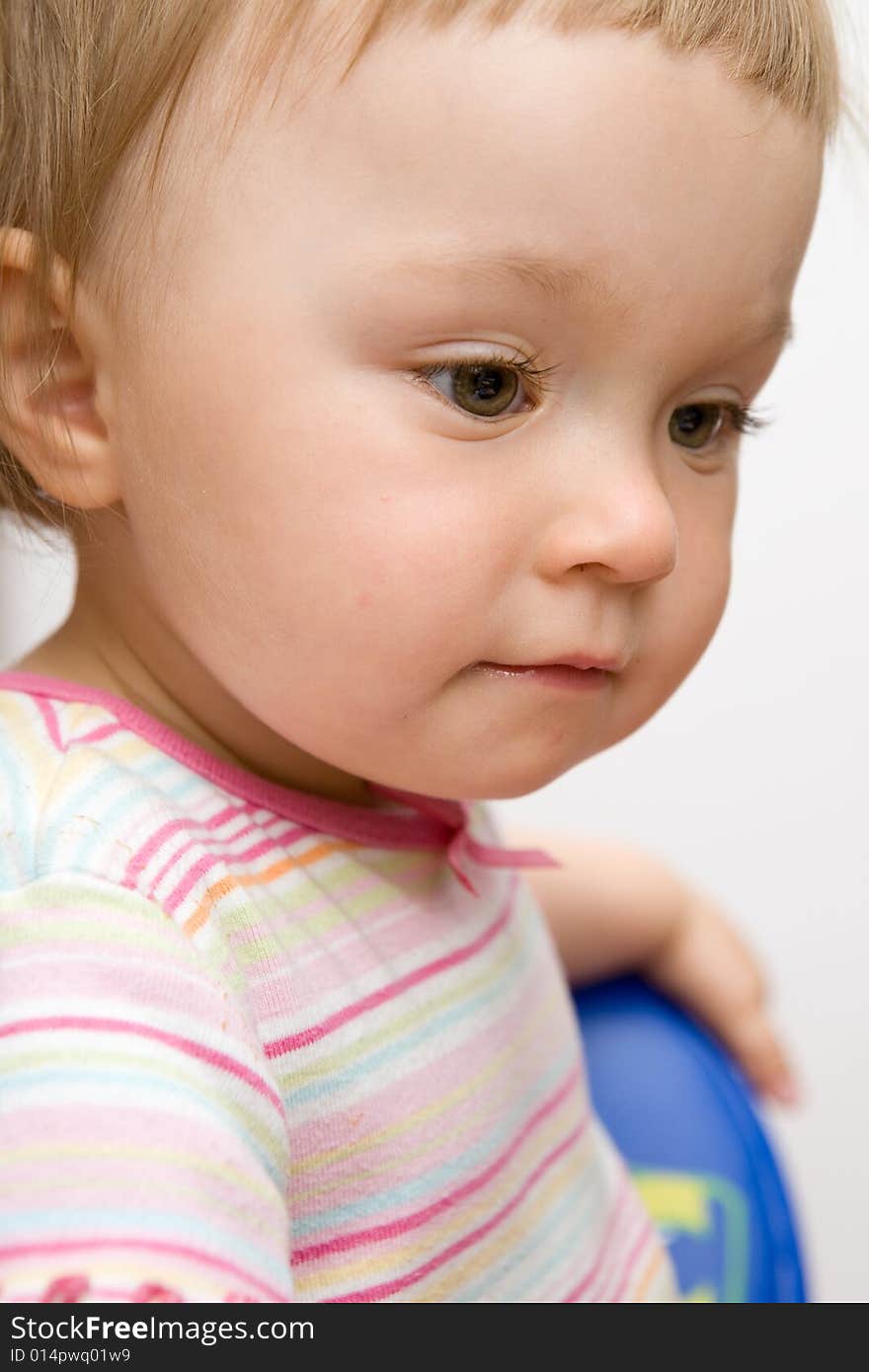 Sweet toddler happy baby girl