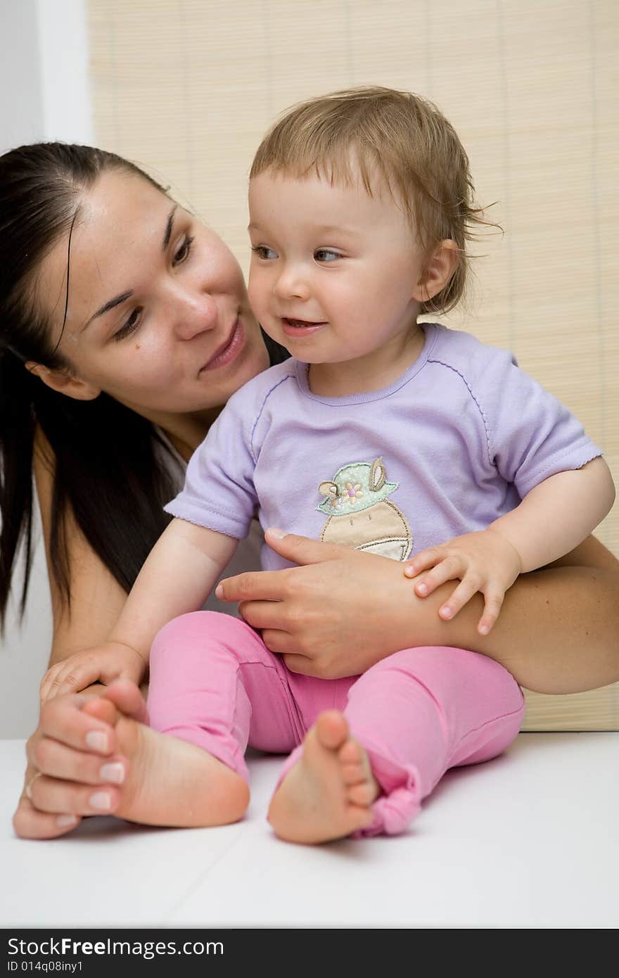 Mother and daughter happy together. Mother and daughter happy together