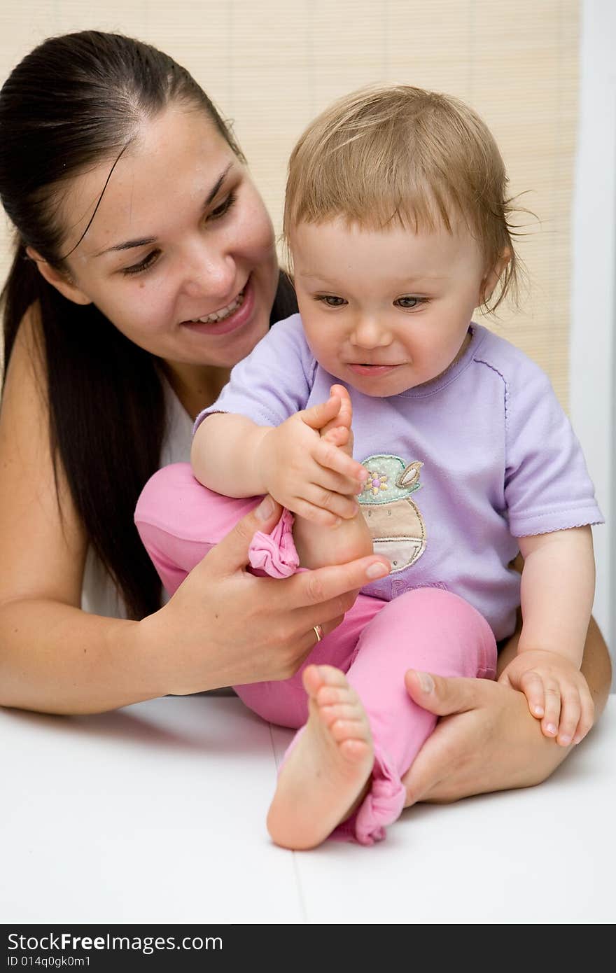 Mother and daughter happy together. Mother and daughter happy together