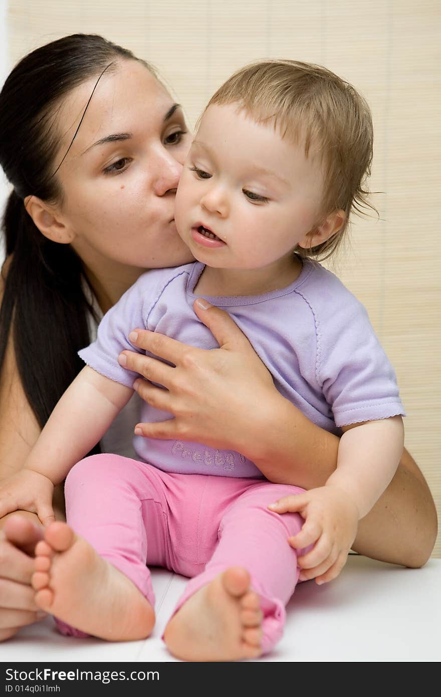 Mother and daughter happy together. Mother and daughter happy together