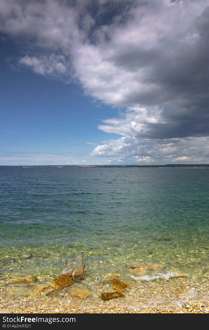 The coast of Croatia at Brijuni Island. The coast of Croatia at Brijuni Island