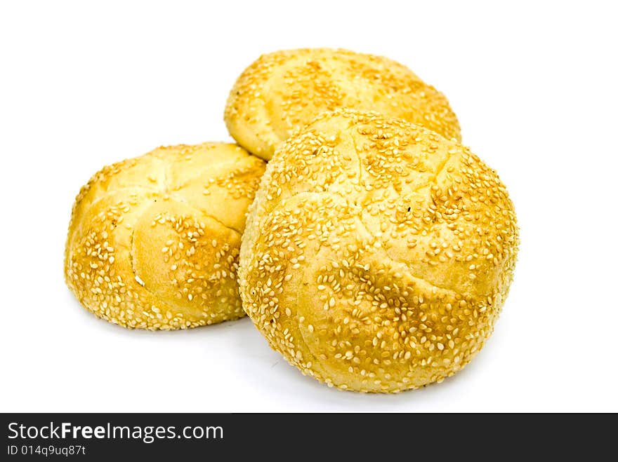 Stack Of Big,sesame Buns