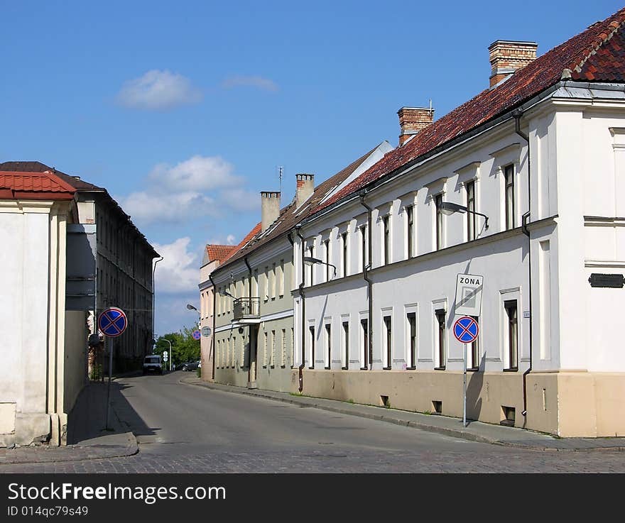 Streets of Kaunas City