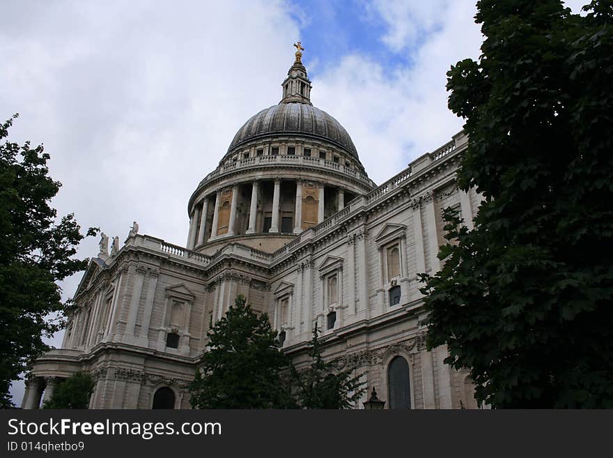 St Paul's Cathedral, is the Anglican cathedral on Ludgate Hill, in the City of London, and the seat of the Bishop of London. The present building dates from the 17th century and is generally reckoned to be London's fifth St Paul's Cathedral, although the number is higher if every major medieval reconstruction is counted as a new cathedral. The cathedral sits on the edge of London's oldest region, the City, which originated as a Roman trading post along the edge of the River Thames. The cathedral is one of London's most visited sites. St Paul's Cathedral, is the Anglican cathedral on Ludgate Hill, in the City of London, and the seat of the Bishop of London. The present building dates from the 17th century and is generally reckoned to be London's fifth St Paul's Cathedral, although the number is higher if every major medieval reconstruction is counted as a new cathedral. The cathedral sits on the edge of London's oldest region, the City, which originated as a Roman trading post along the edge of the River Thames. The cathedral is one of London's most visited sites.