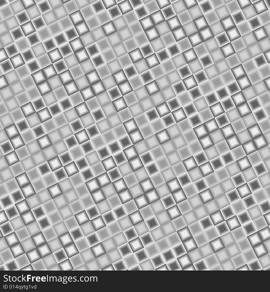 Grey 3d tiles - seamless vector pattern. Grey 3d tiles - seamless vector pattern