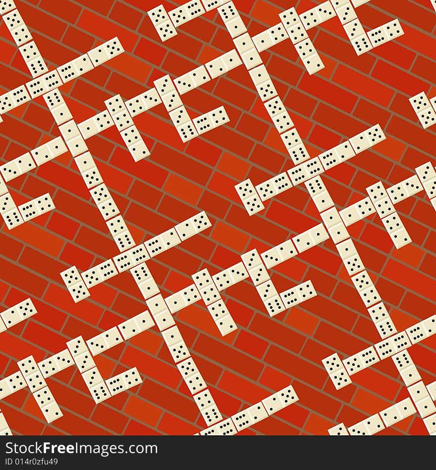 Seamless domino pattern