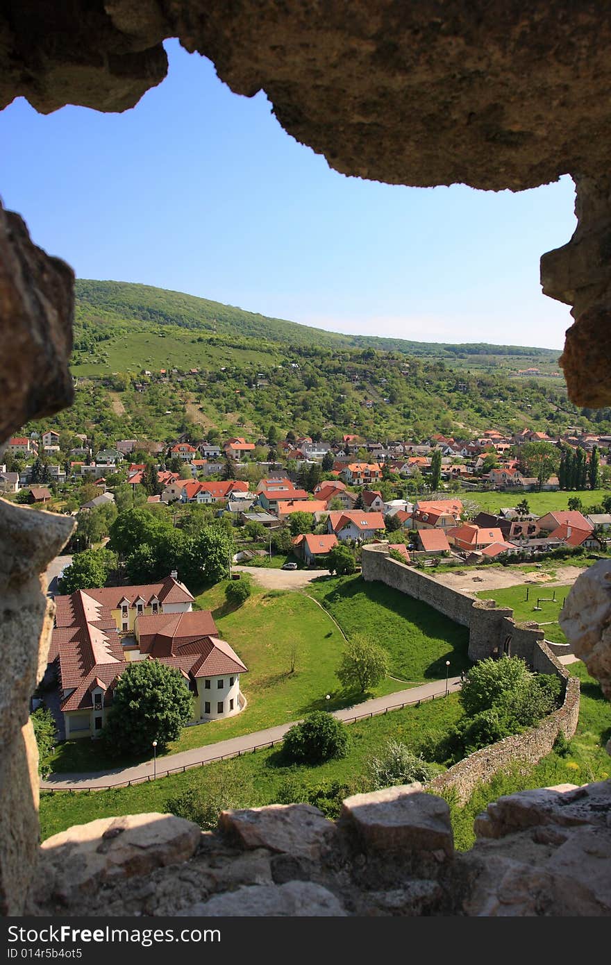 View of Devin town from Devin castle