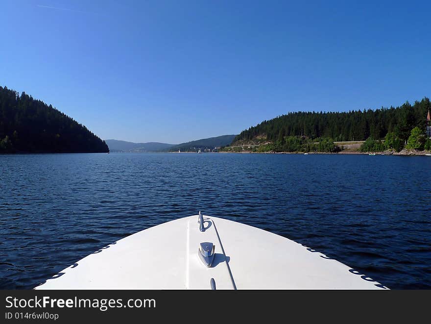 Scenic view of Lake Schluchsee, Germany. Scenic view of Lake Schluchsee, Germany