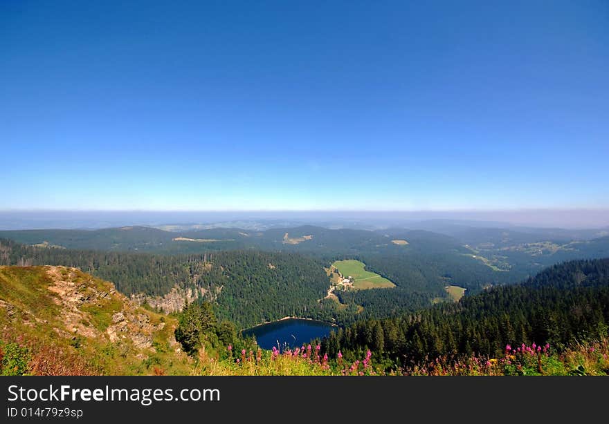 View from Mt. Feldberg, southern Black Forest, Germany. View from Mt. Feldberg, southern Black Forest, Germany