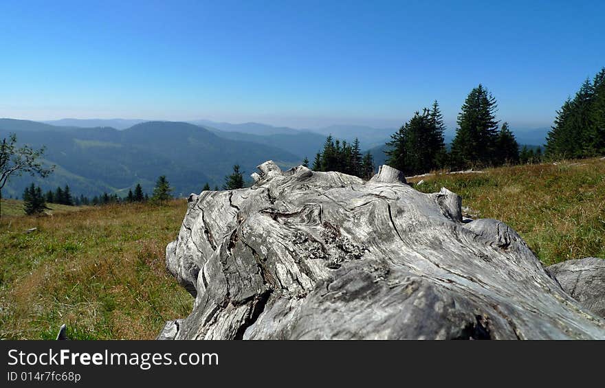 On the top of the mountain