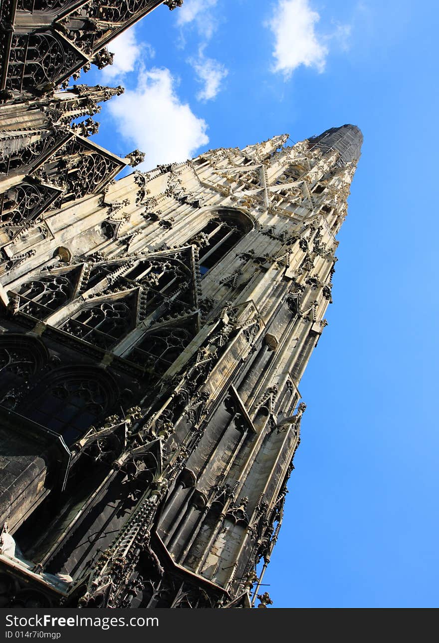 St. Stephens Cathedral (Stephansdom) in the center of Vienna in Austria. St. Stephens Cathedral (Stephansdom) in the center of Vienna in Austria