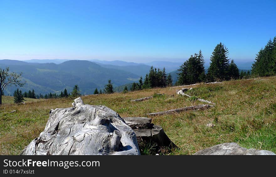 View from Mt. Feldberg, southern Black Forest, Germany. View from Mt. Feldberg, southern Black Forest, Germany