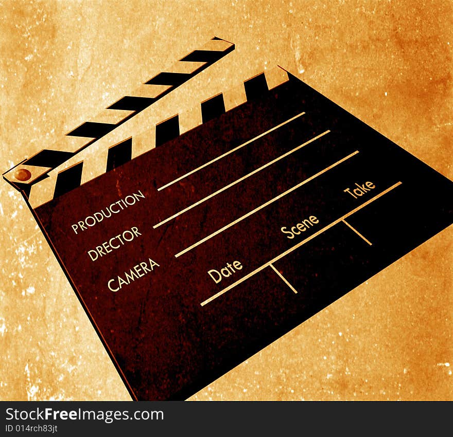 Film Clapboard, 2D digital art