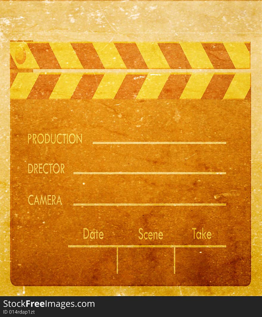 Film Clapboard, 2D digital art