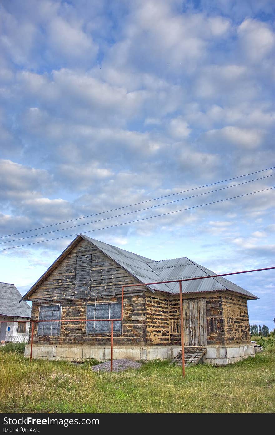 Photo of not completed house. Photo of not completed house.