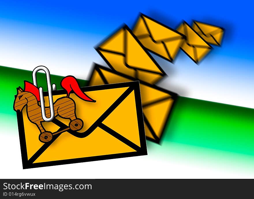 Troijan attachement in E-mail, junk mail