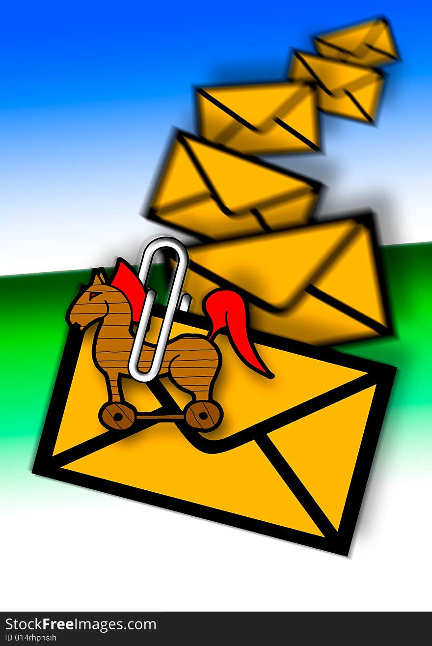 Troijan attachement in E-mail, junk mail