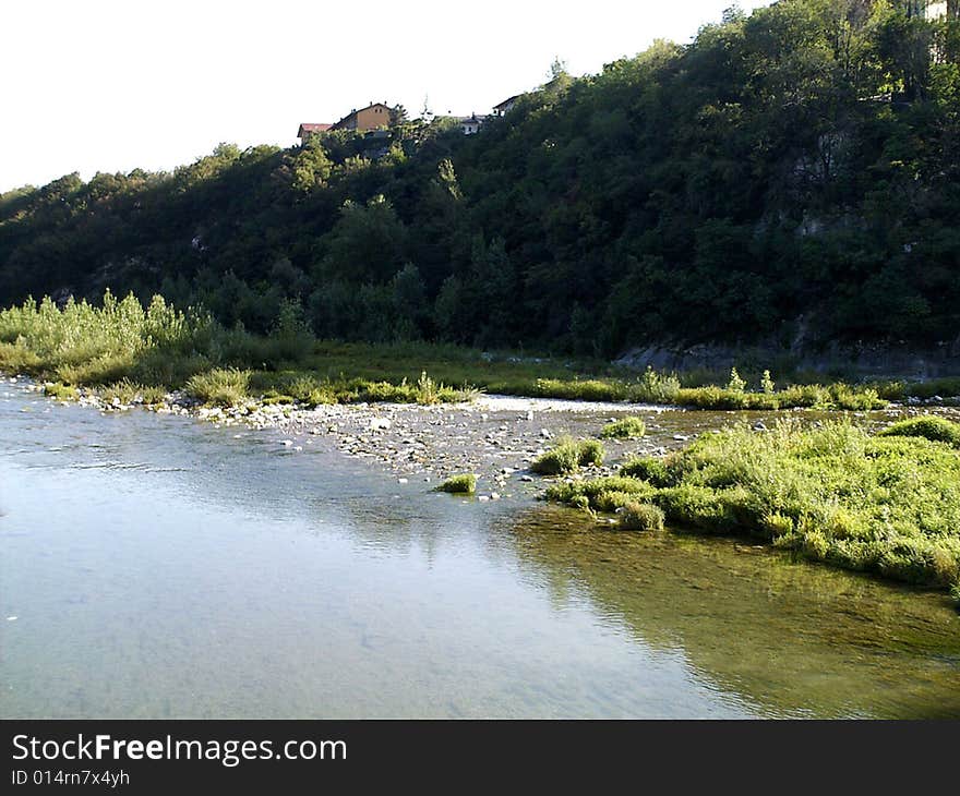 Brembo river at Villa d Alme