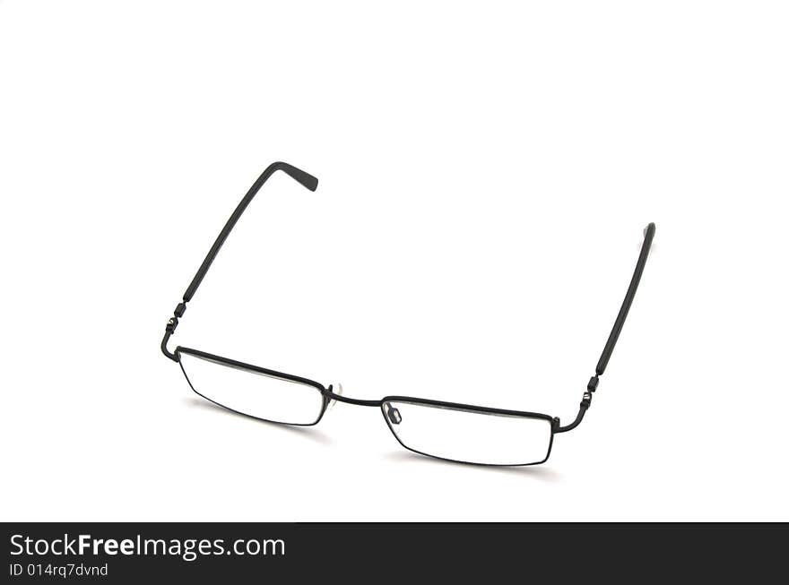 Nice thin glasses isolated over white