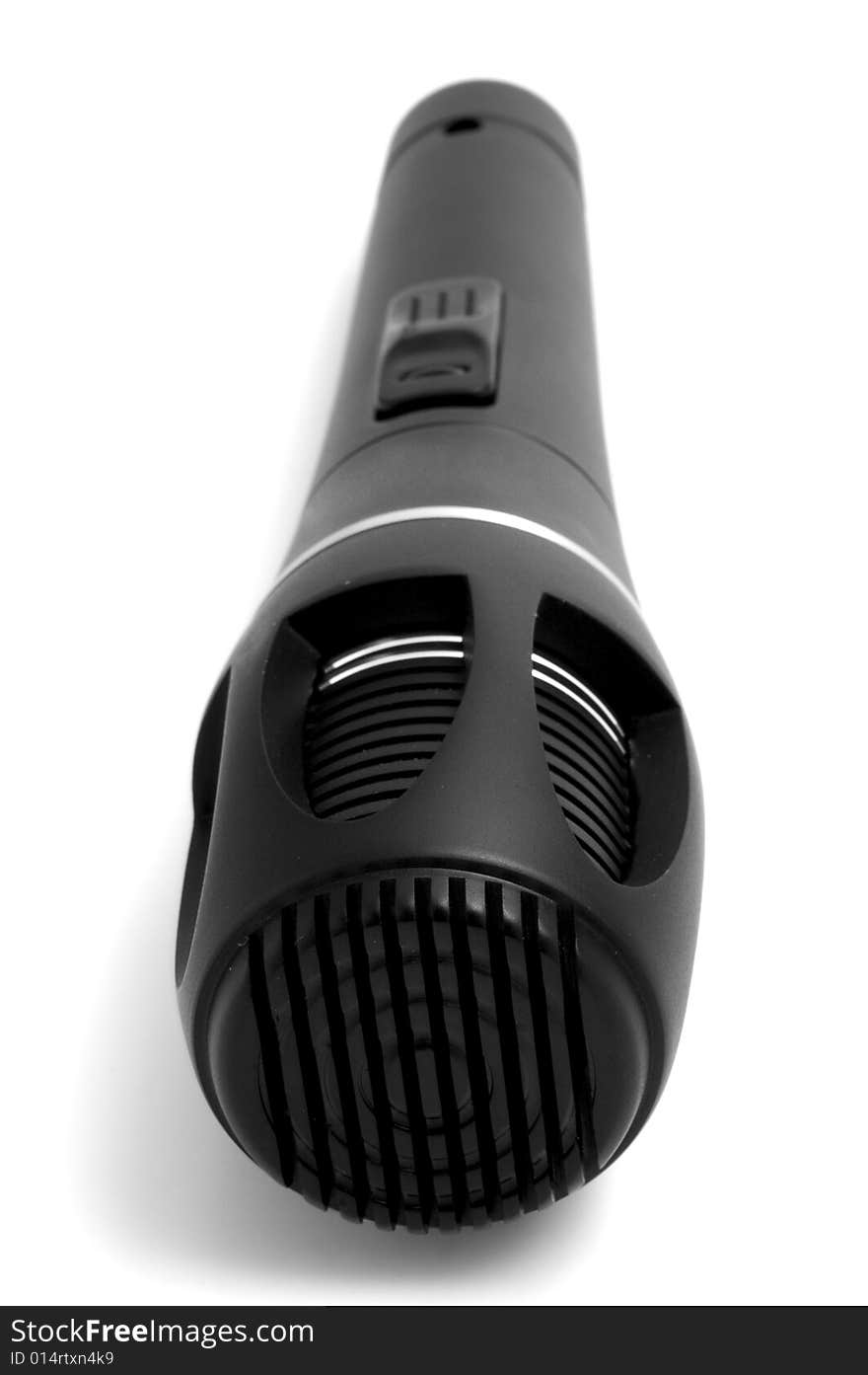 Modern Black Microphone Head