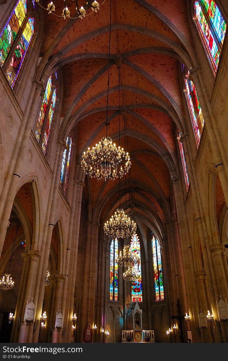 Gothics Cathedral inner view, China