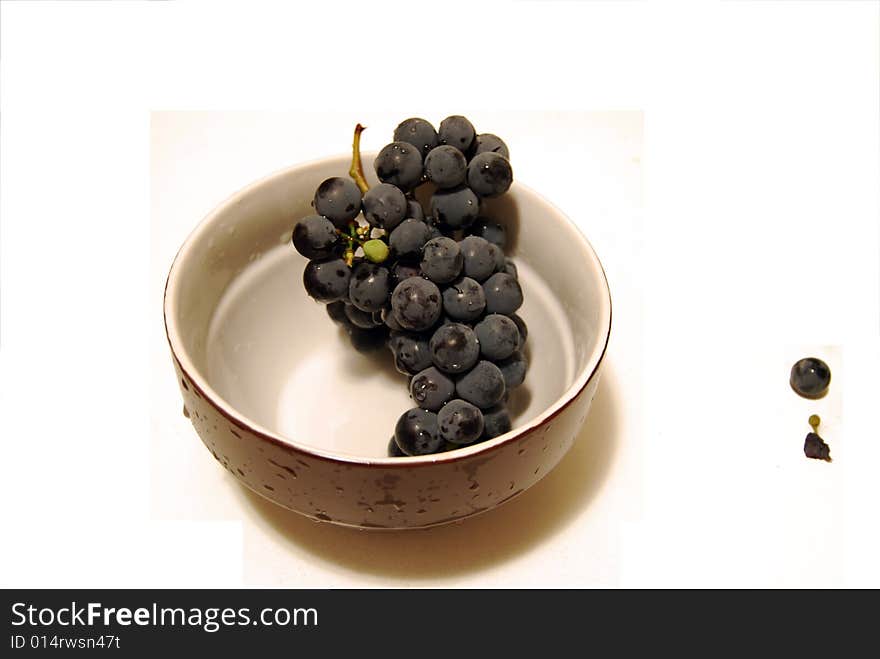 Grape in a bowl