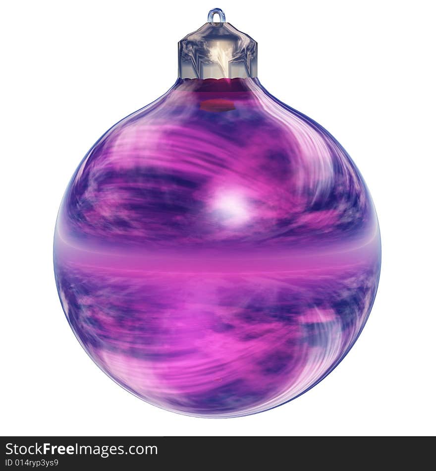 Christmas ornaments isolated