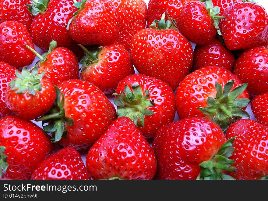 Background of fresh juicy strawberries. Background of fresh juicy strawberries