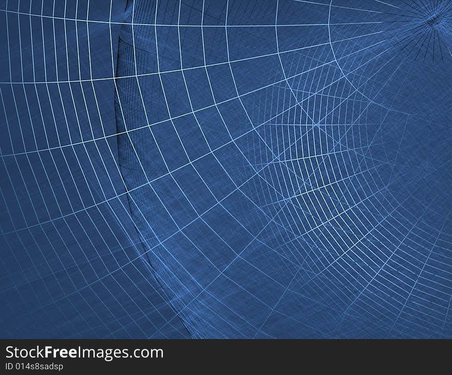 Blue abstract background with wireframes and light rays. Blue abstract background with wireframes and light rays.