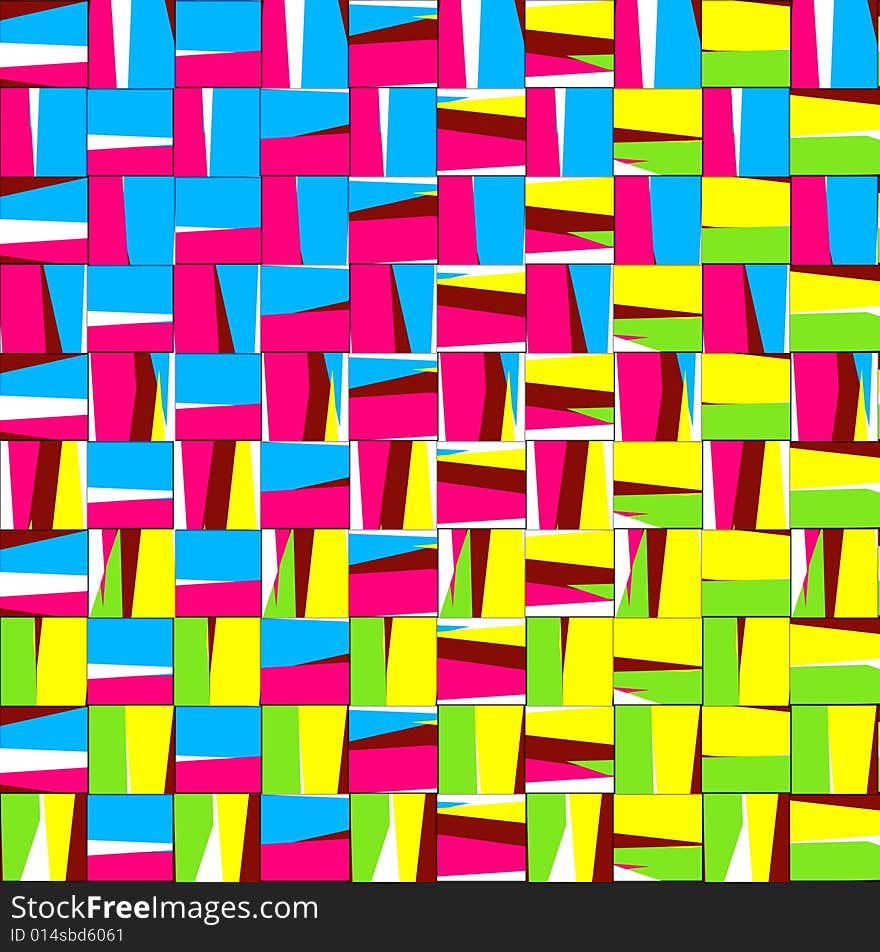 Pattern of cubes in native colors. Pattern of cubes in native colors