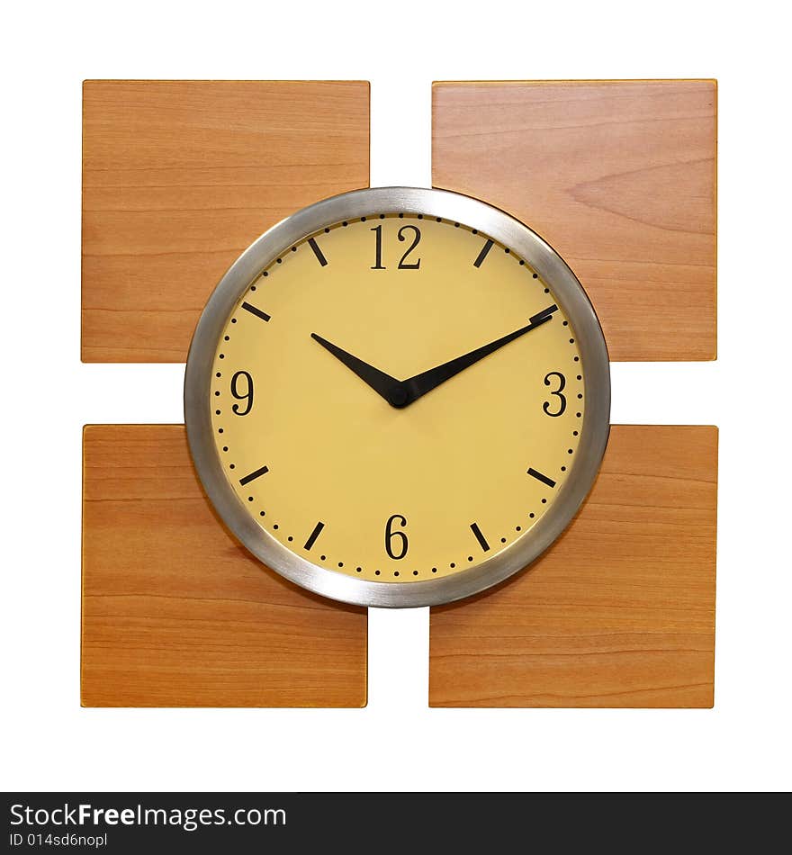 Wooden clock