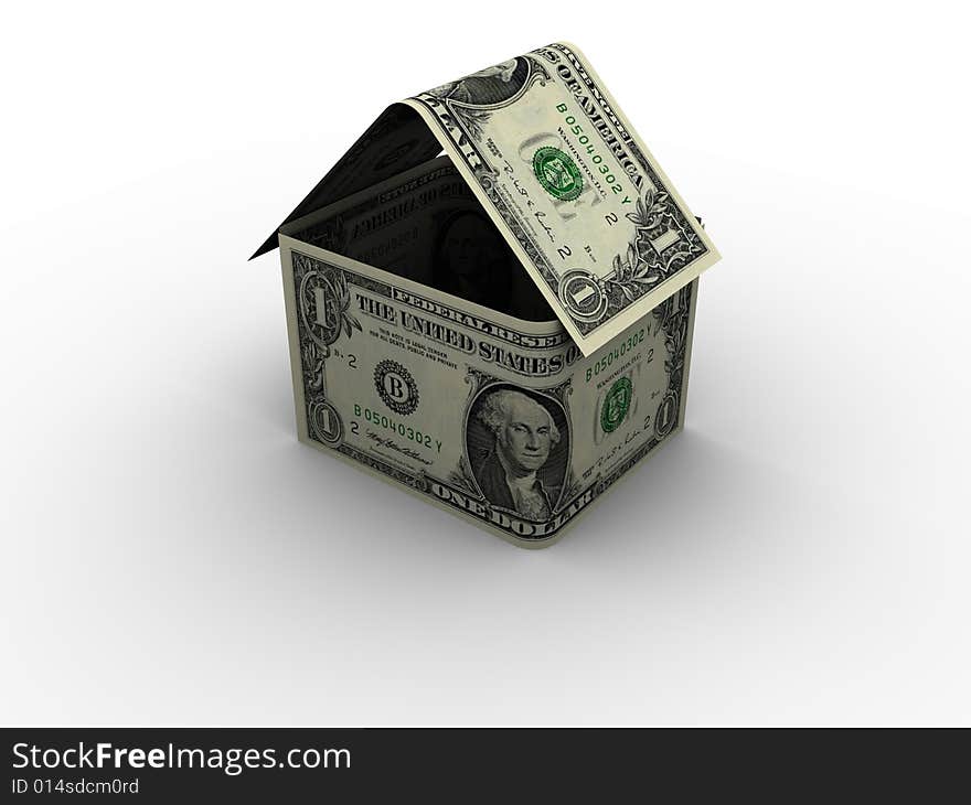 Dollar House In 3d