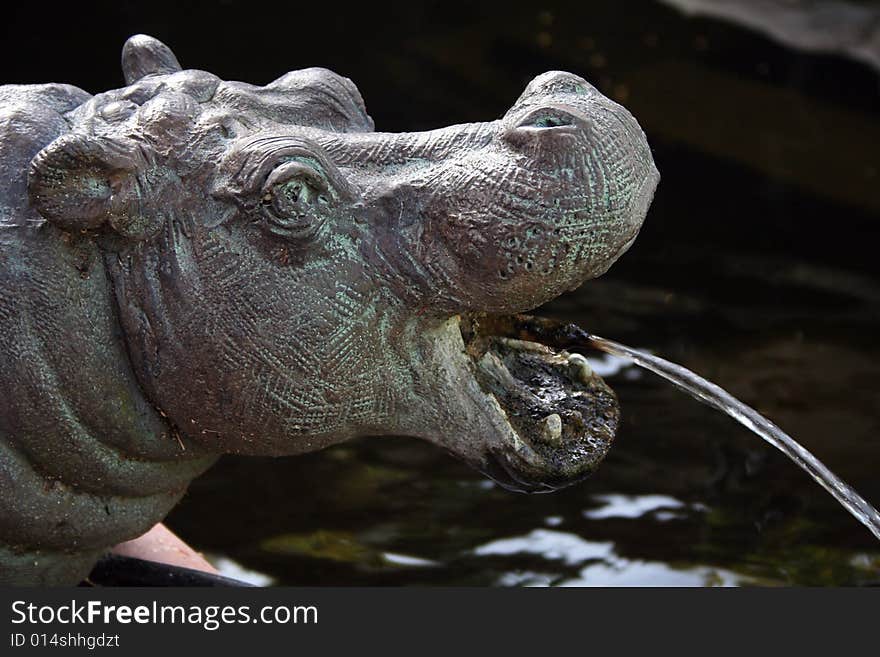 Hippo Statue