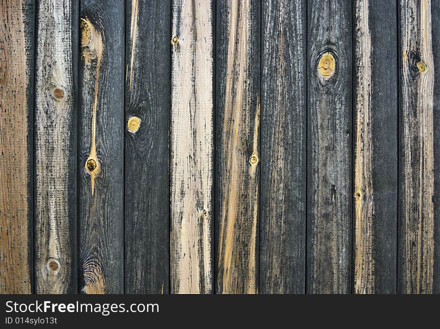 Surface of old wooden fence