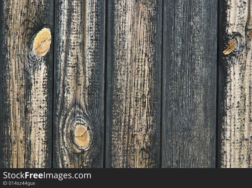 Surface of old wooden fence