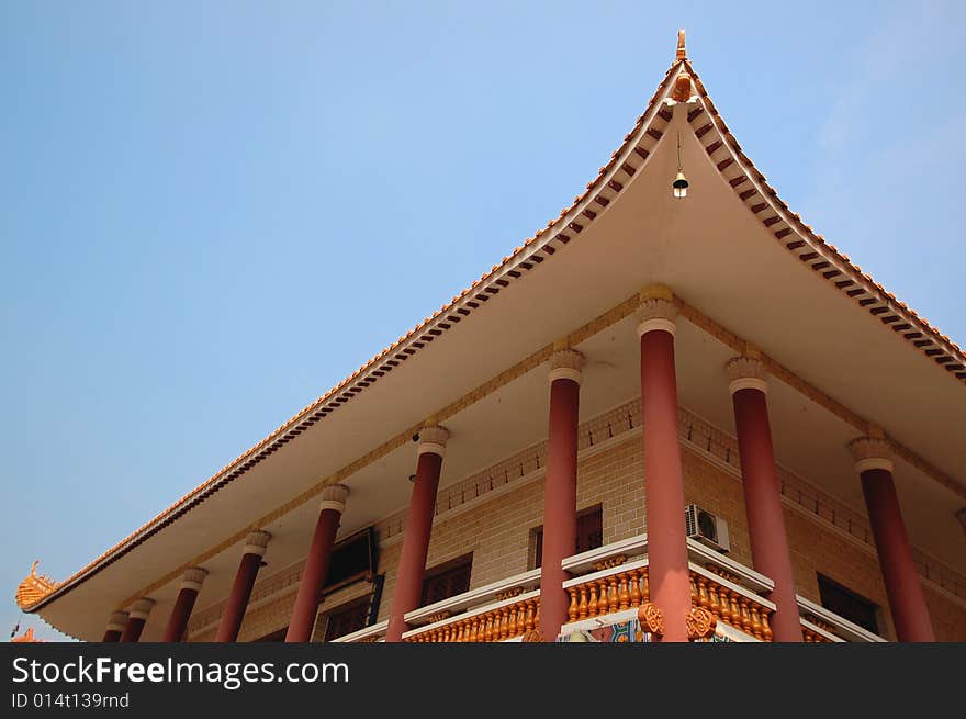 Edge of a chinese ancient architecture roof. Edge of a chinese ancient architecture roof