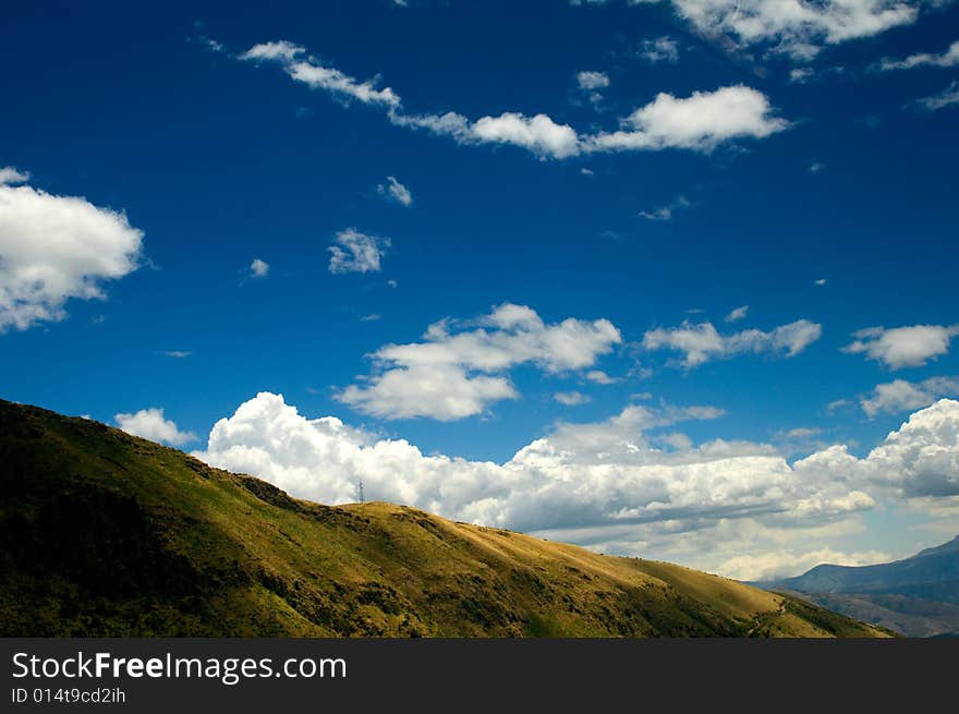 Beautiful mountain and sky