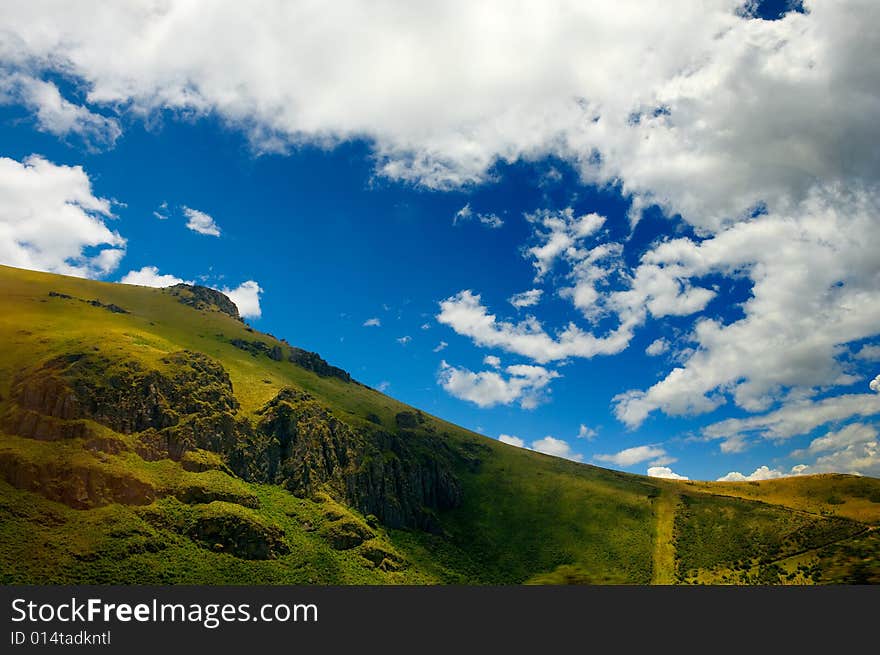 Beautiful mountain and sky