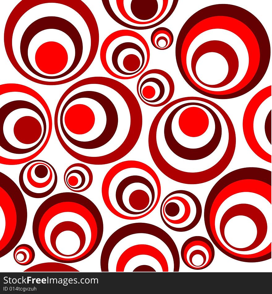 Seamless texture, red on white