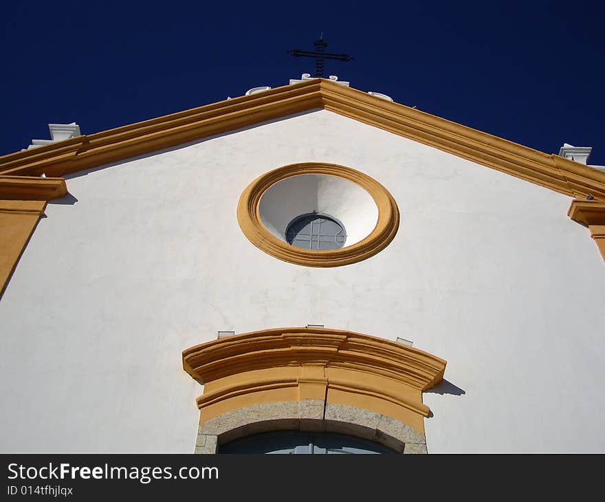 Colonial Church front yard at Santo Antonio de Lisboa beach/Brazil. Colonial Church front yard at Santo Antonio de Lisboa beach/Brazil