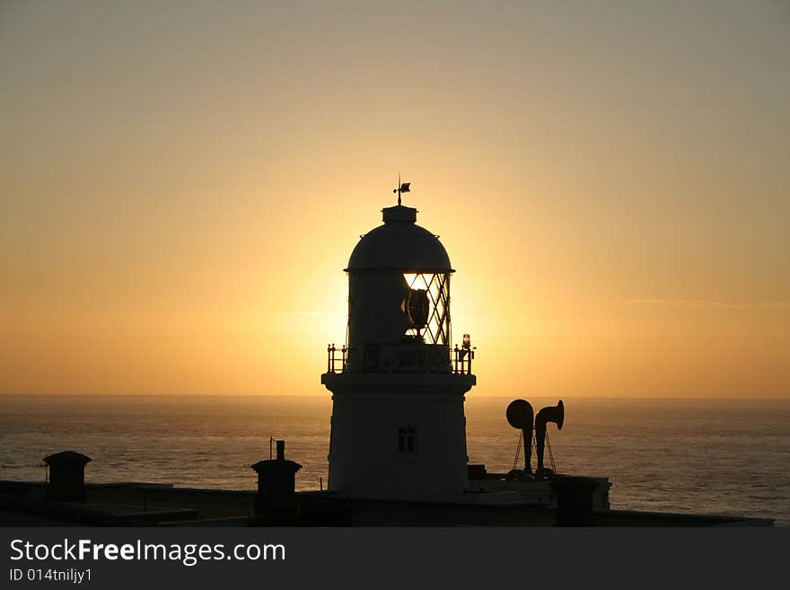 Lighthouse at Sunset