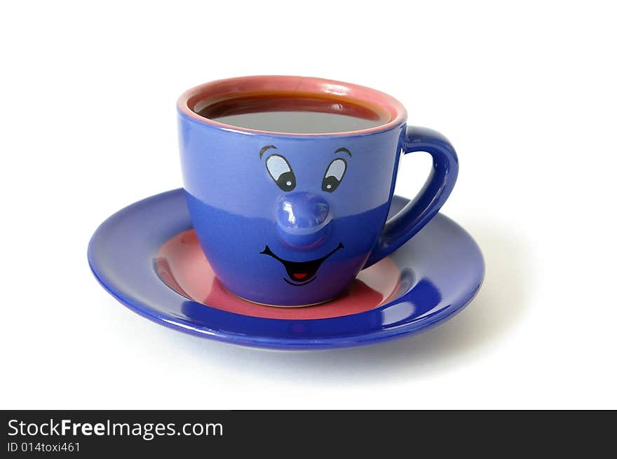 Blue Ceramic Cup