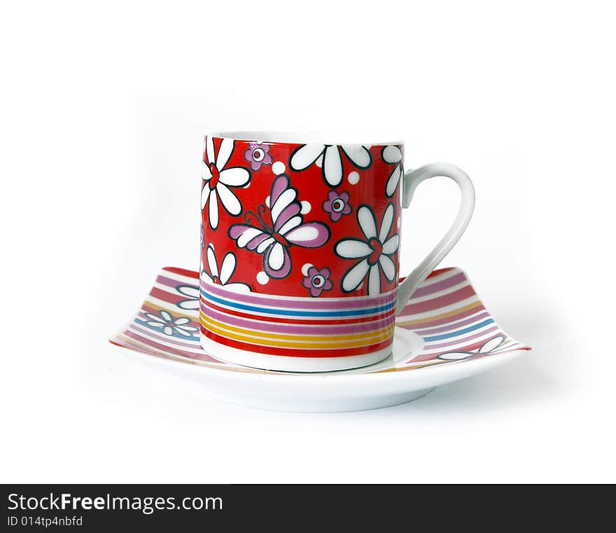 Bright coffee cup