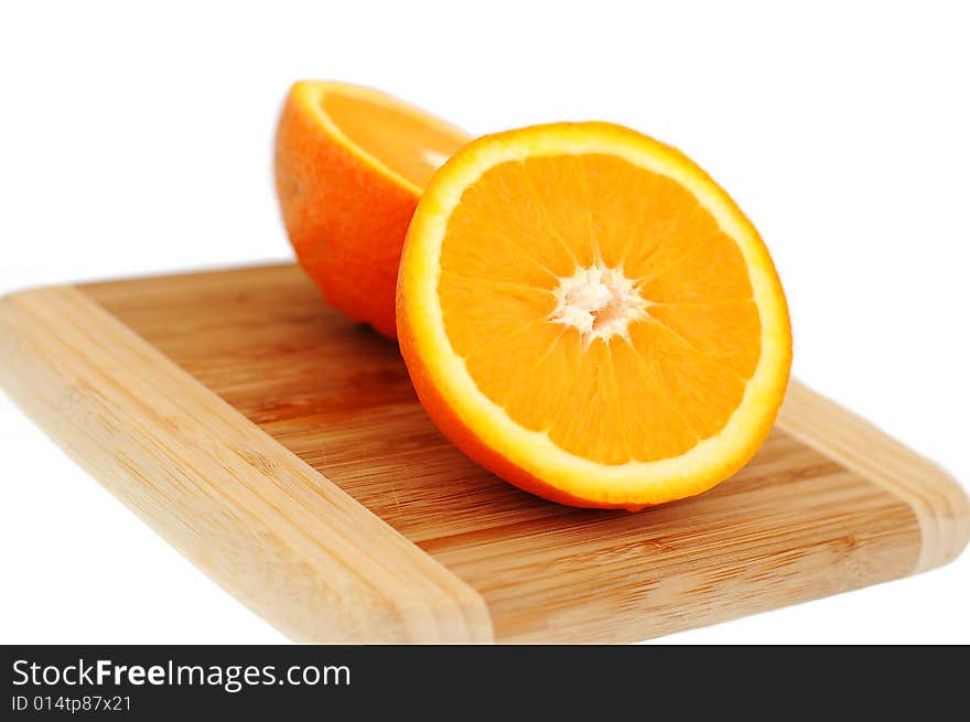 Orange on breadboard