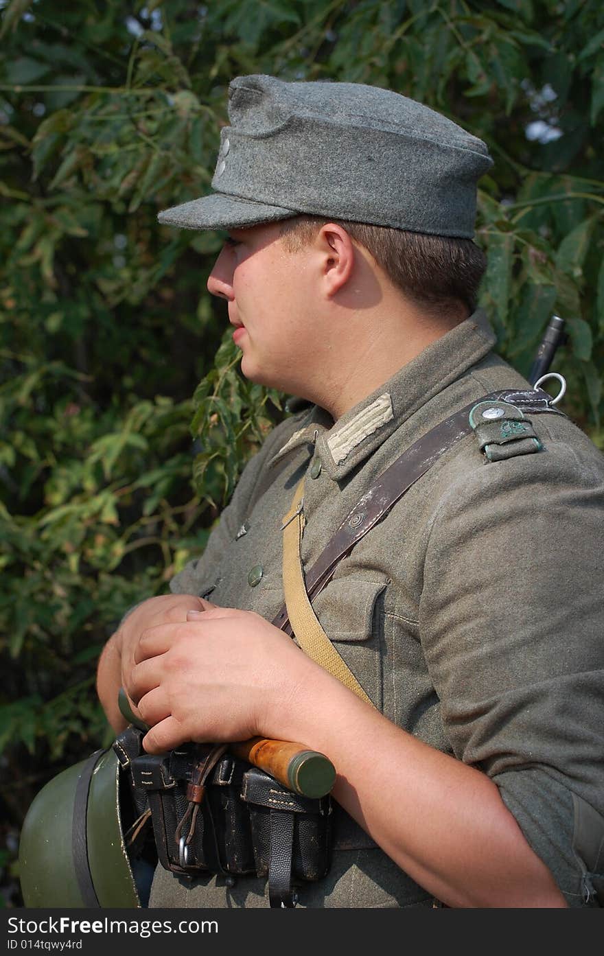 German soldier  WW2 reenacting