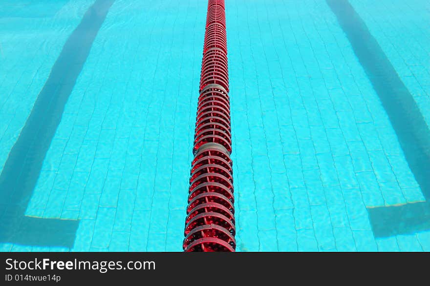 Sport swimming pool, turquoise water