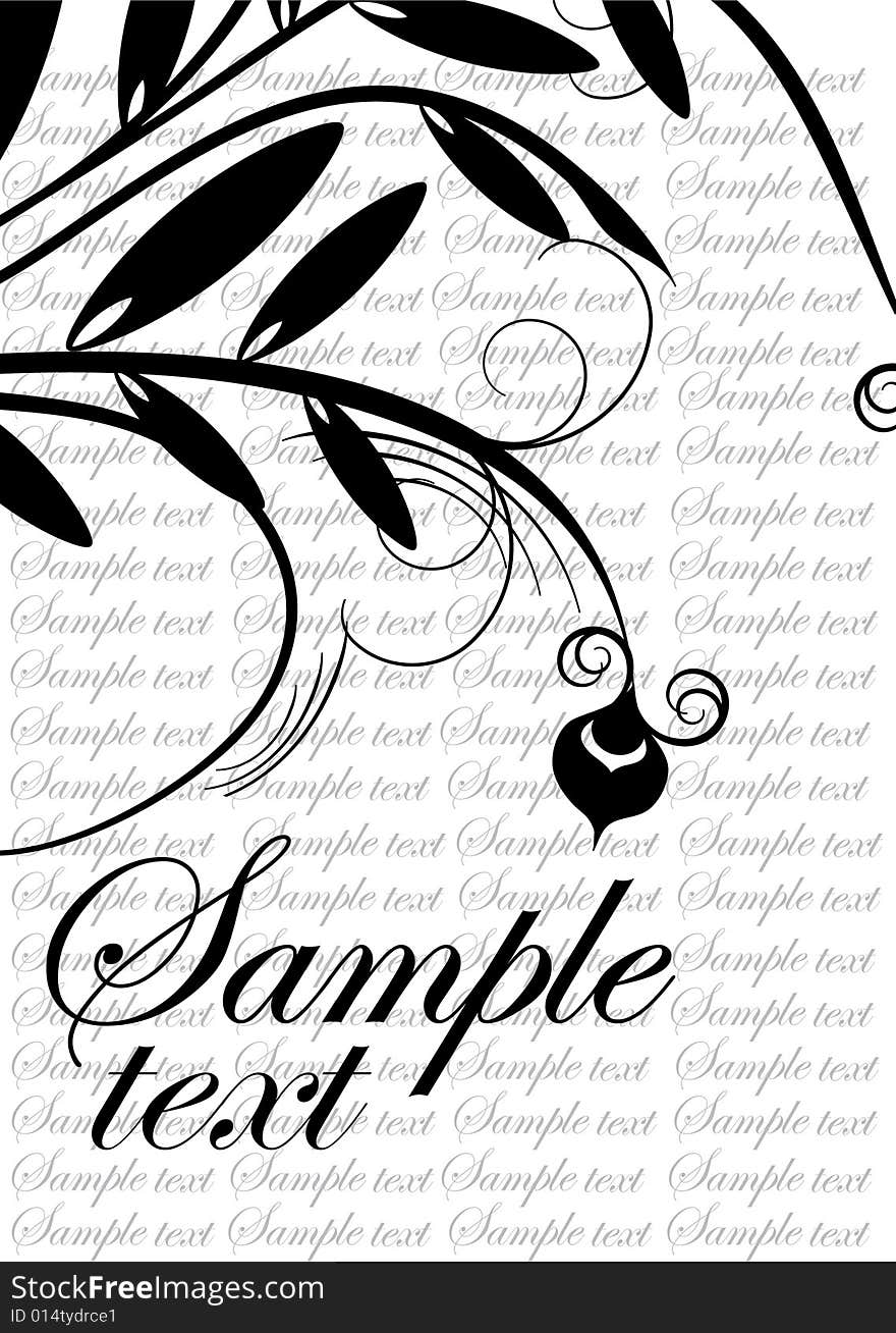 Black and white design ornament