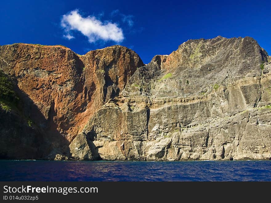 Ancient rocks of Ogasawara archipelago, Japan