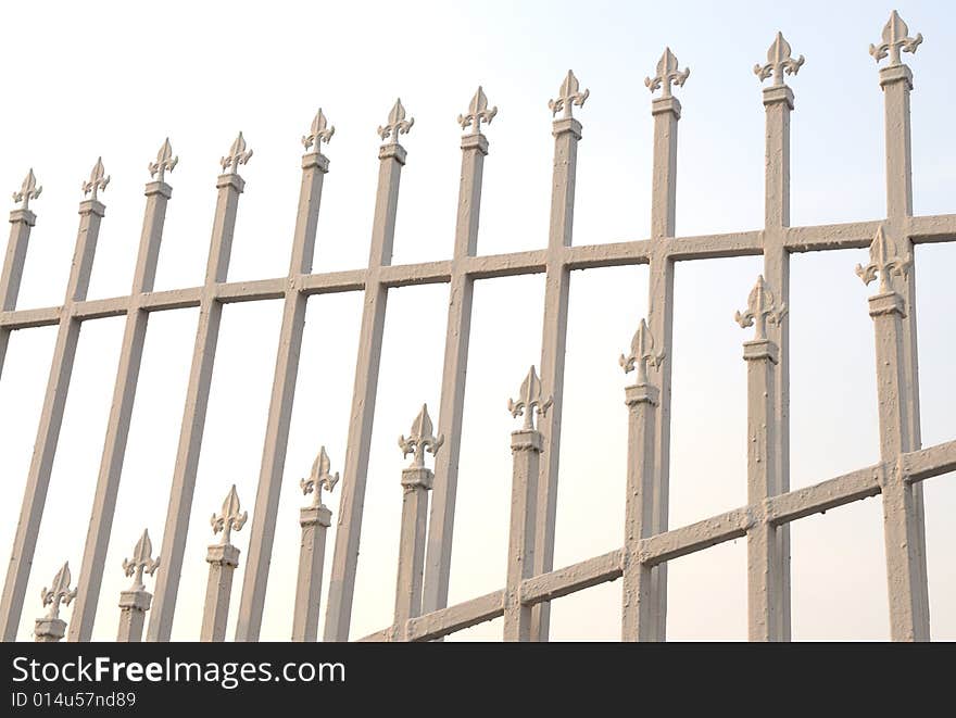 The White Lacquered Iron Railing