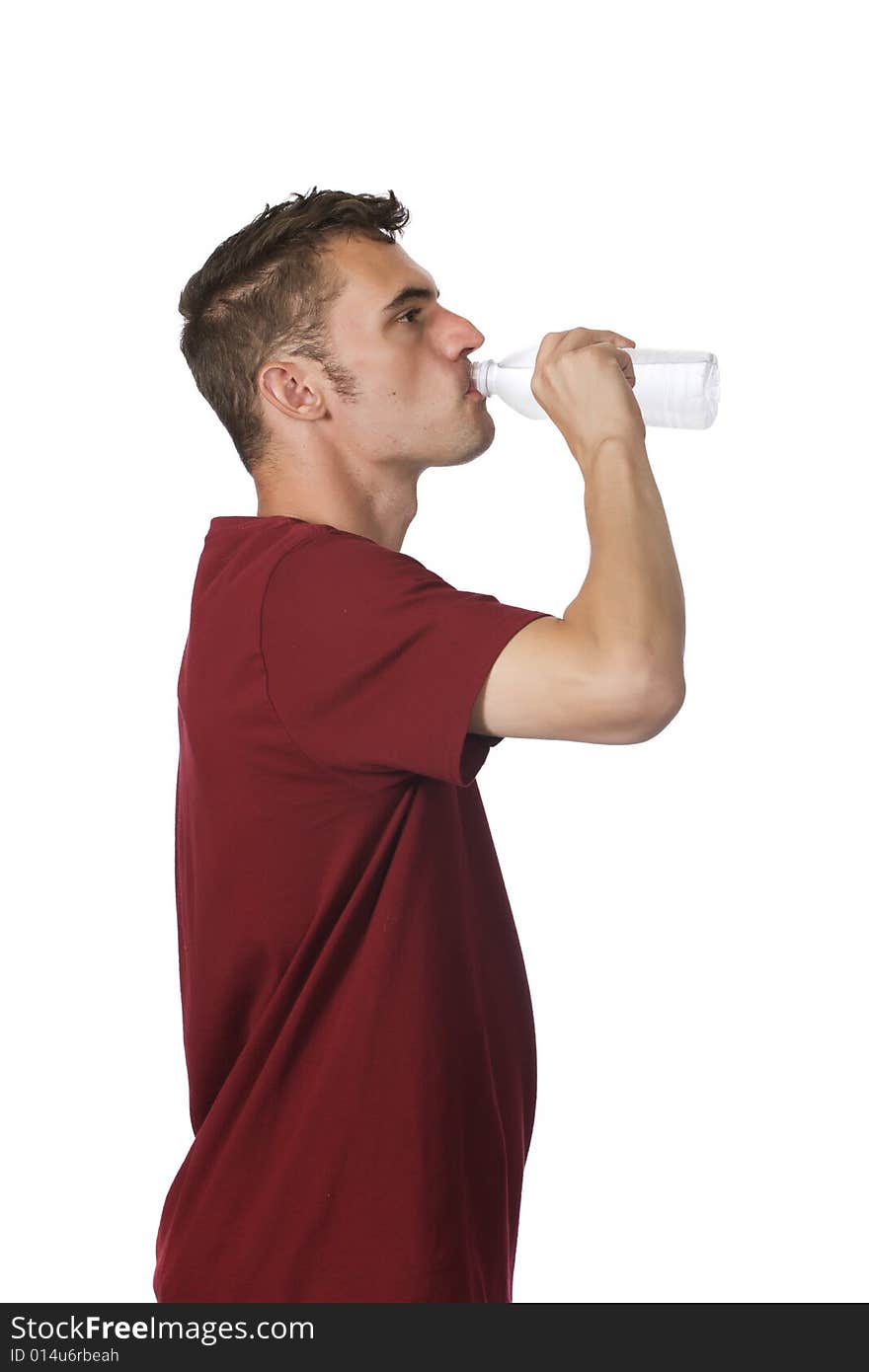 Man Drinking Water